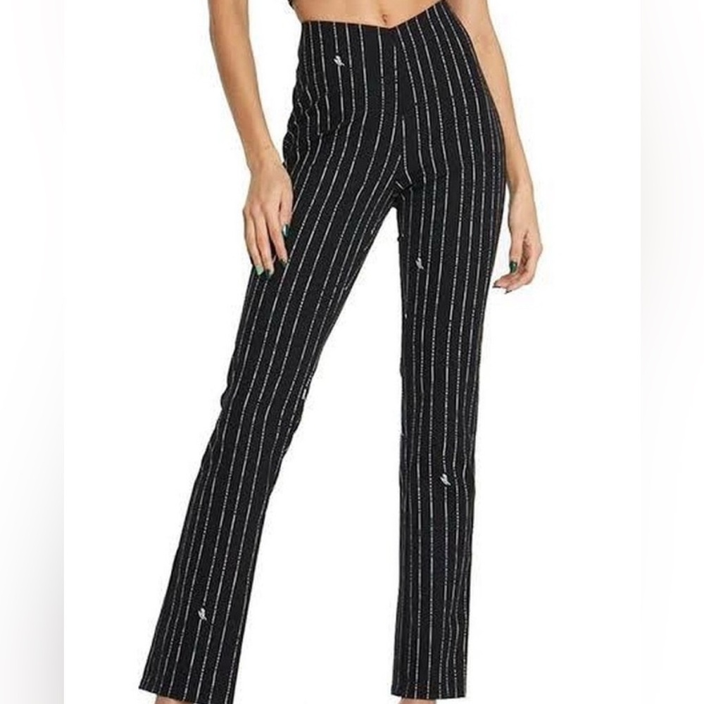 I.AM.GIA Black Pinstripe Dominique Pants - Picture 3 of 7